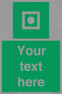 Custom sign safe condition Shipboard general alarm